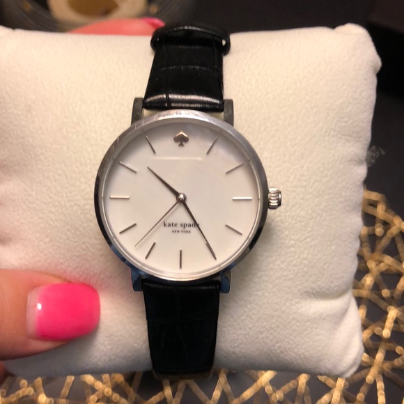 Kate Spade black leather women’s watch